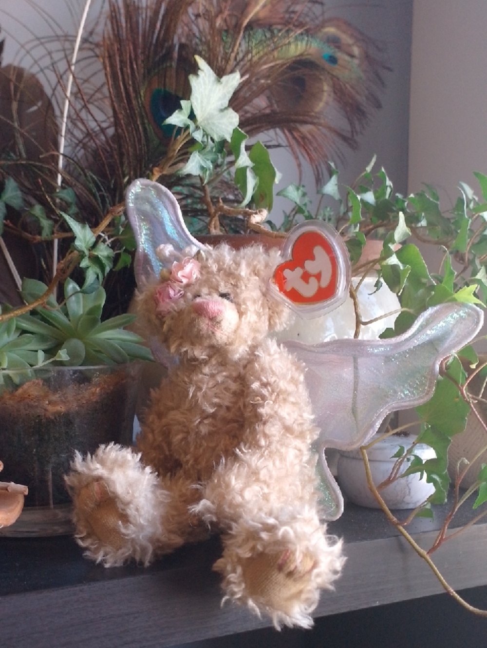 TY Beanie Baby Bear Fairy Rafaella 1993 Vintage Spring Fae